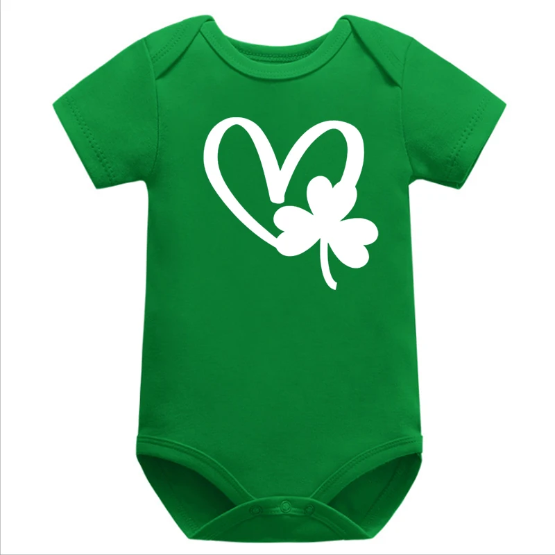 

Детский комбинезон в виде сердца, комбинезон для девочек на День Св. Патрика