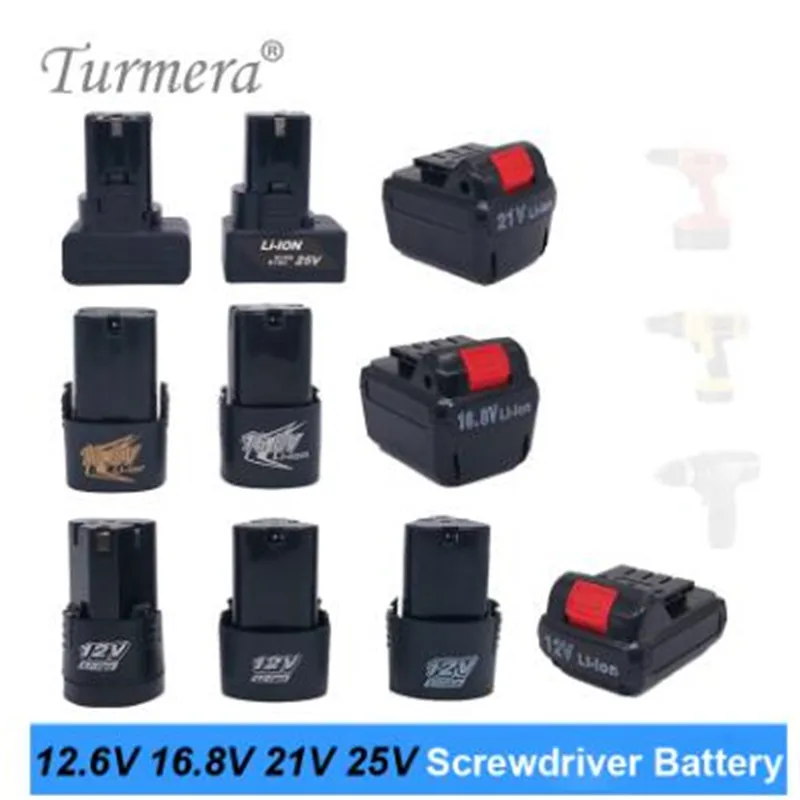 

12v 16.8v 21v 25v screwdriver lithium battery electric drill battery Cordless screwdriver charger battery for power tools new