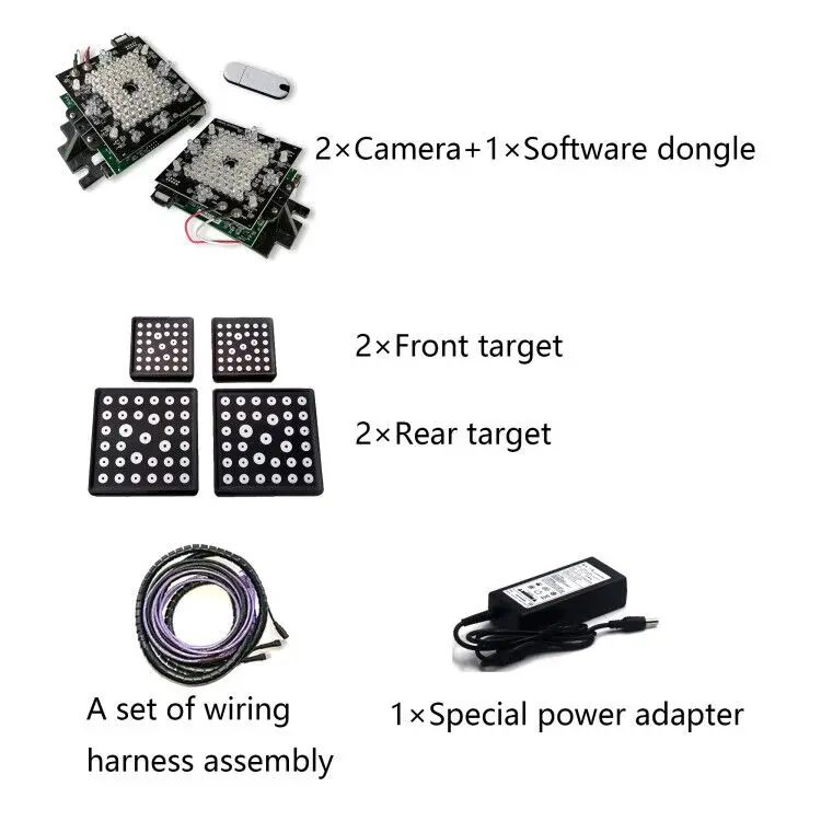 3D camera wheel alignment parts  wheel alignment camera assembly software dongle SRD-OEM-JB