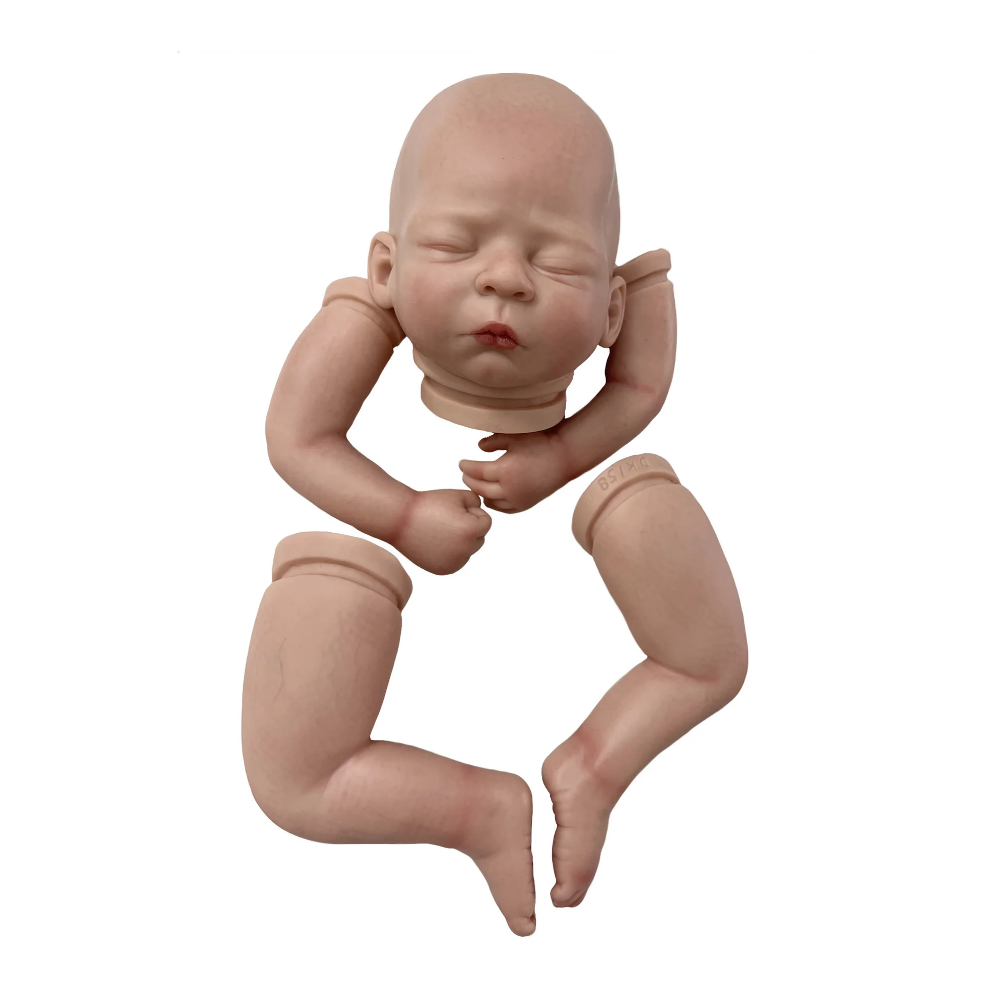 18 Inch Reborn Kit Bebe Reborn Handmade Lifelike Pеборн готовый Pronta Painted DIY Newborn Doll Acessories