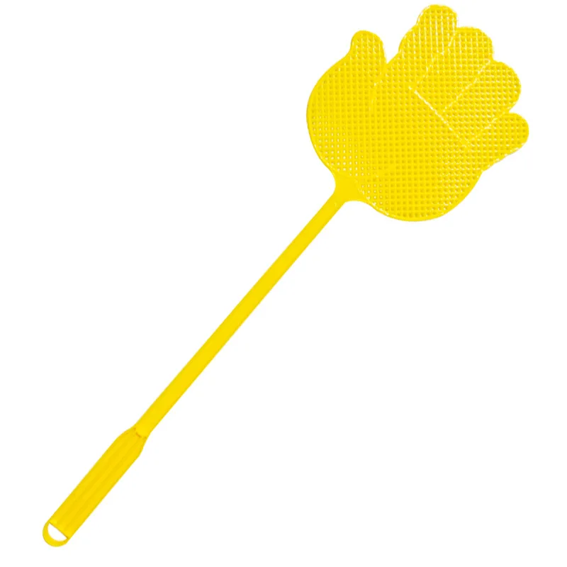 Flyswatter plástico em forma de uma mosca em forma de palma, assassino de insetos, controle de pragas, acessórios de cozinha, cor aleatória, 1