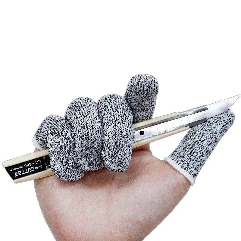 10pcs Mini Finger Sleeve Breathable Fingertips For Game Screen Sculpture Hand Knit Anti-cutting Protect Gloves Home Accessories