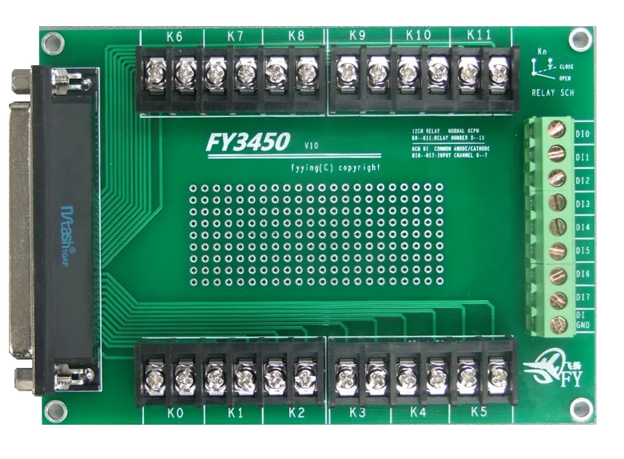 

Fy3450 Terminal Board Fy6450 Standard Terminal Board (including 1.5m DB37 Cable)