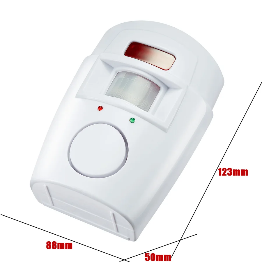 Haushalt Fernbedienung System IR Infrarot Motion Sensor Alarm Sicherheit Detektor 105dB Alarm Monitor Drahtlose Alarm System + 2