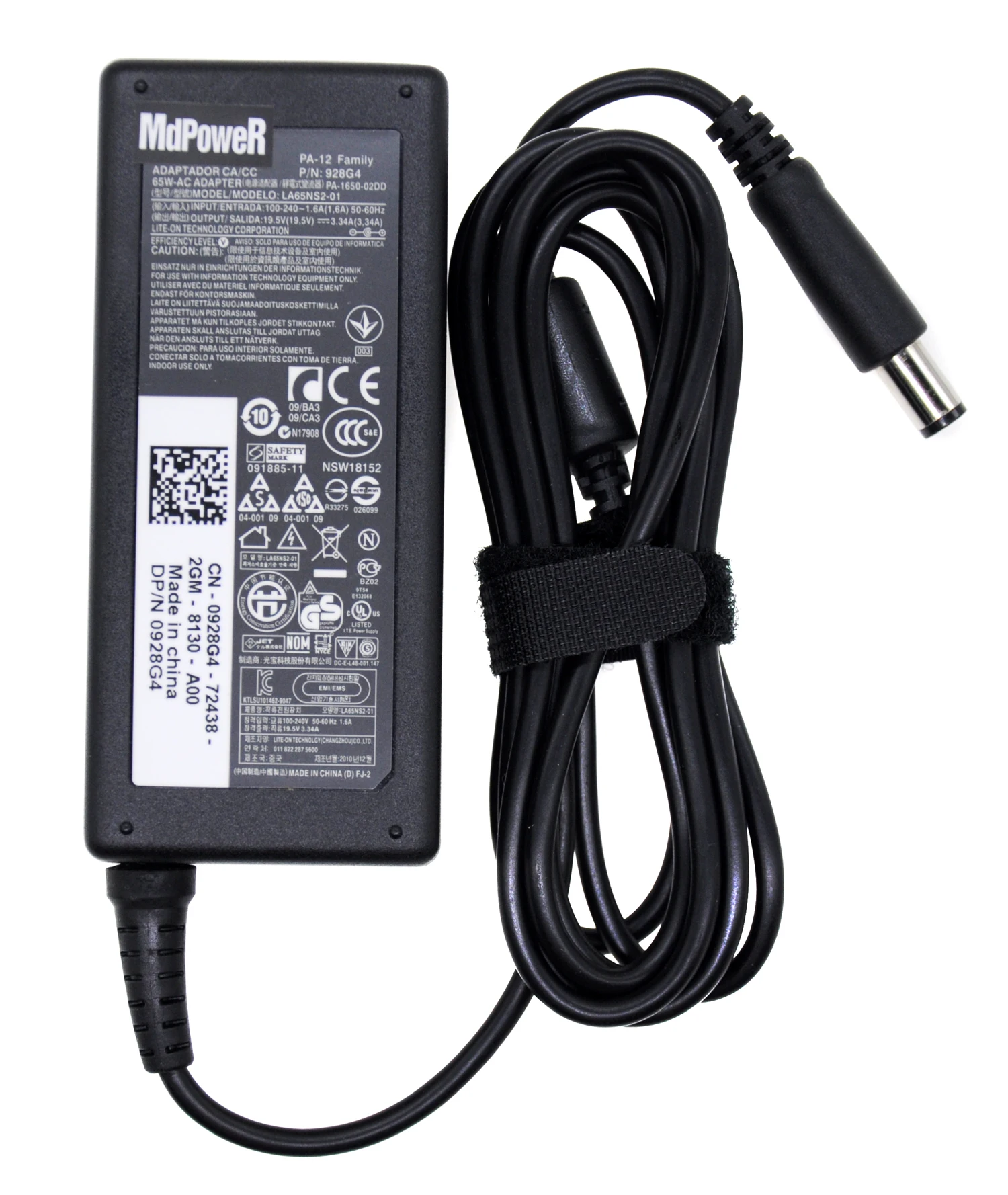 Imagem -04 - Original 19.5v 3.34a 15 65w ac Carregador Adaptador para Dell Latitude3000 3550 3560 Ha65ns500 La65nm130 La65ns1-00 La65ns2-01