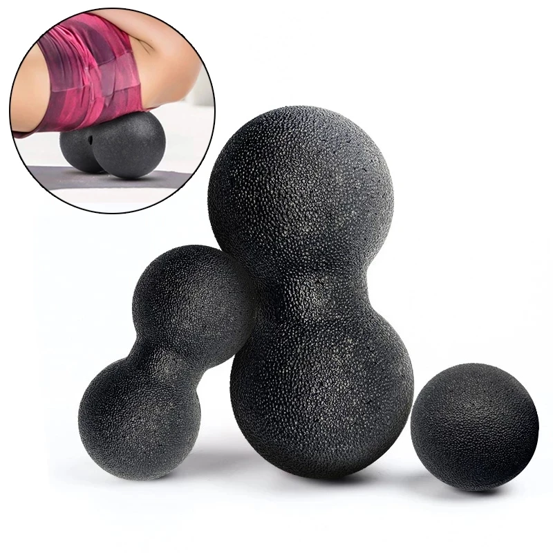 

Mini EPP Fitness Ball Double Lacrosse Massage Ball Mobility Peanut Ball for Self-Myofascial Release Deep Tissue Yoga