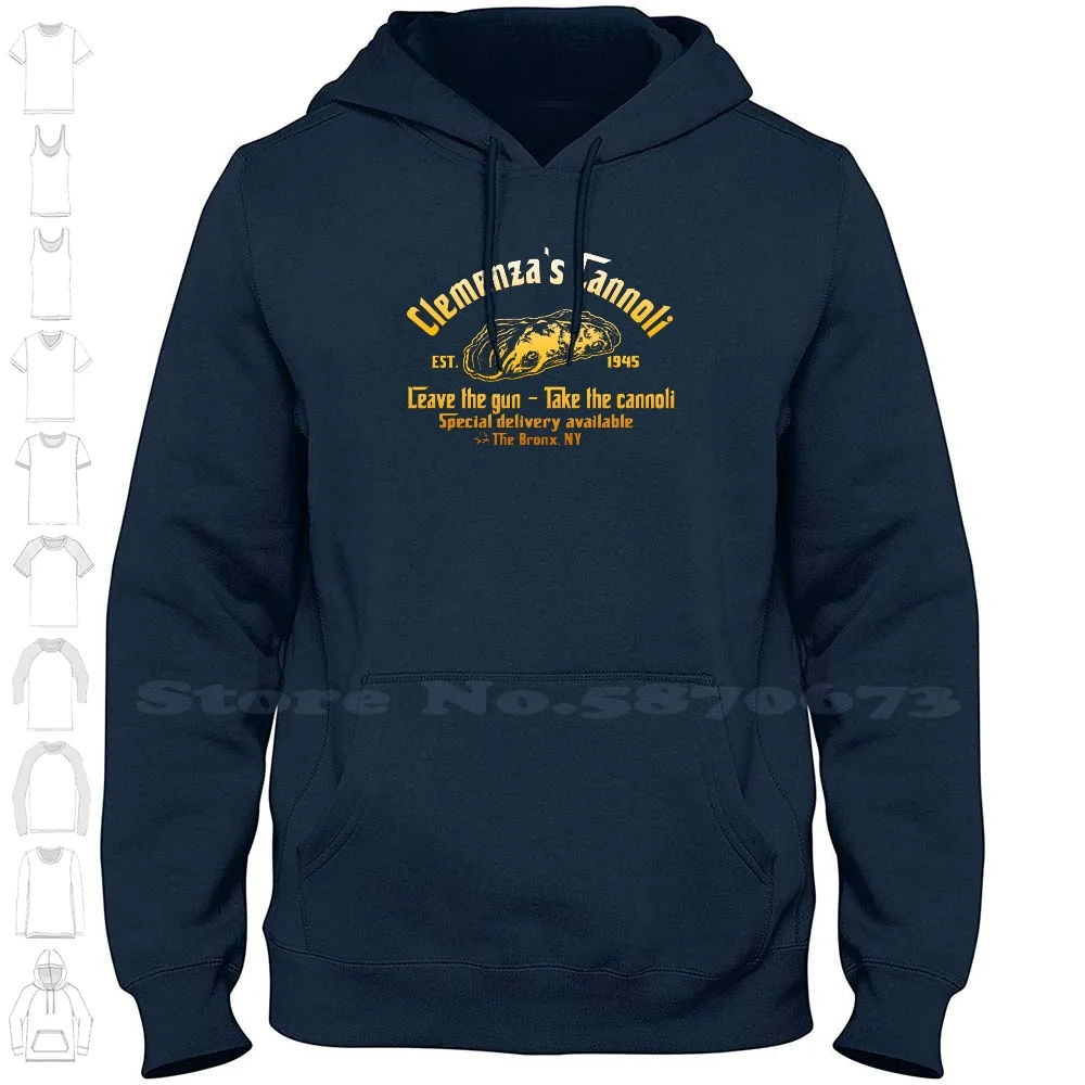 Clemenza'S Cannoli 100% Cotton Hoodie T-Shirt Clemenzas Cannoli Peter Clemenza Clemenza Cannoli Godfathers Mafia Leave The Gun