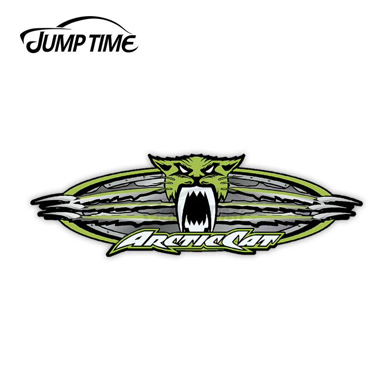 Jump Time 13cm x 6.8cm For Arctic Cat Roar ATV Racing Funny Car Stickers Cartoon JDM Bumper Trunk Truck Graphics Vinyl Decal