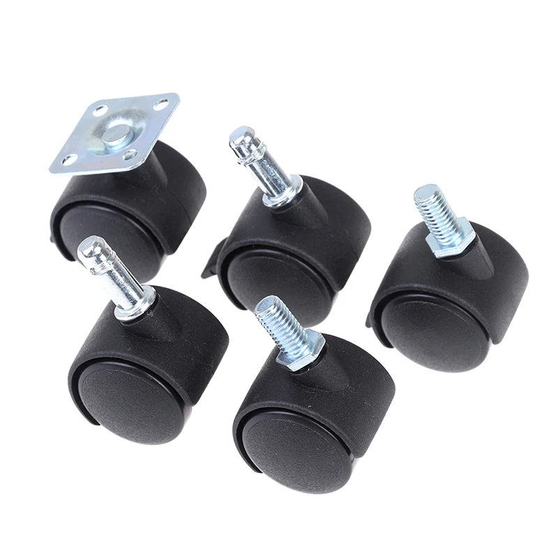 4 Pc 30mm Chair Wheels Furniture Casters Swivel Casters Brake Wheel Replacement Universal Chair Wheel Office Chair Casters