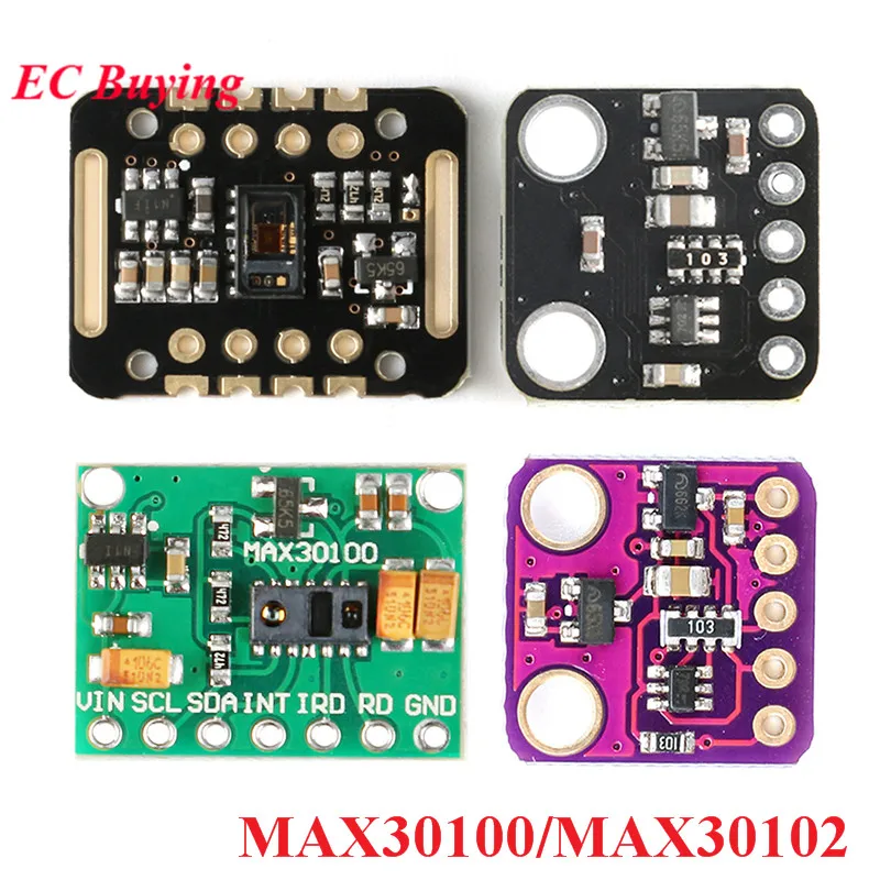 MAX30100 MAX30102 Heart Rate Oxygen Sensor Module STM32 Pulse Heart Rate IIC I2C Detection Blood Oxygen Sensors For Arduino