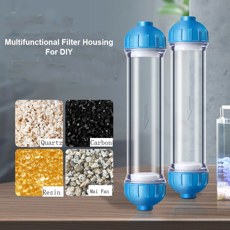 1PCS T33 WATER FILTER Cartridge Housing DIY T33 Shell Filter Bottle 2pcs Fittings Water Purifier For Reverse Osmosis System