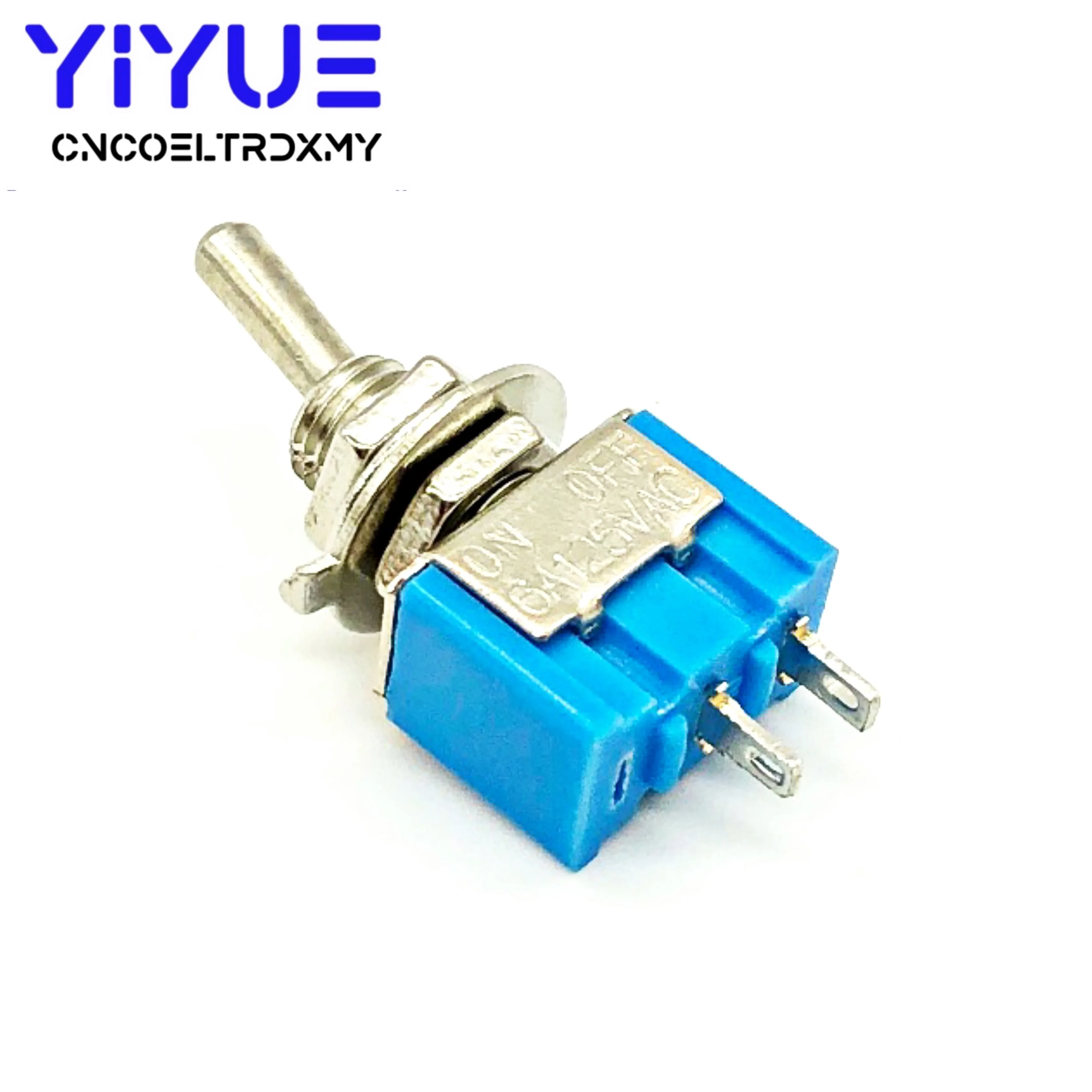 5pcs MTS-101 2 Pin SPST Switch ON-OFF 2 Position 6A 250V AC Mini Electrical Toggle Switches 6MM Mounting Hole