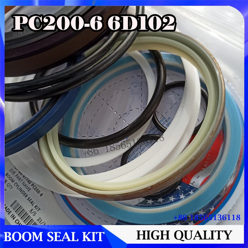 Factory Price Excavator PC200-6 6D102 Boom Cylinder seal kit for Komatsu High Quality Oil Seal