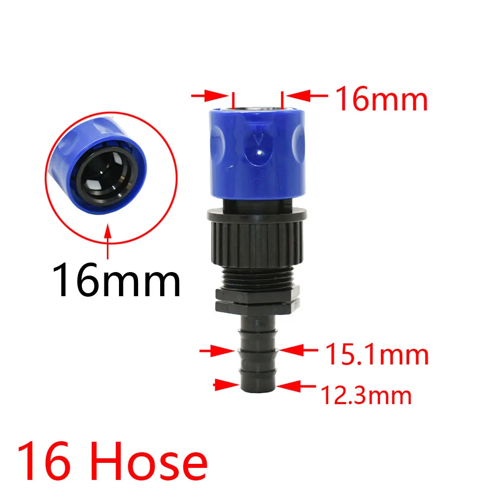 Quick Connector Nipple EURO 3/4\'\' Threaded Barb Adapter for 4/8/16/20/25/32mm PE Hose Pipe Garden Drip Irrigation Watering