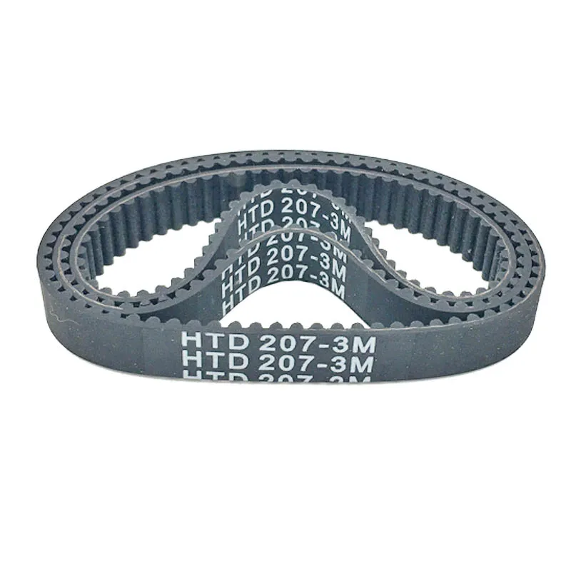 Rubber Timing Belt 67 Teeth 68 Tooth 69teeth Perimeter 201mm 204mm 207mm HTD201-3M HTD204-3M HTD207-3M Printer Belt Fittings