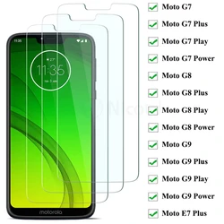 Cristal templado para Motorola Moto G9 G8 G7 Plus, Protector de pantalla para Moto E7 Plus 9H, 3 piezas