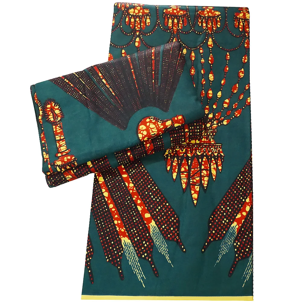 

2021 Latest African Fabric Wax Soft Printed Fabrics Ankara Fabrics 100% Cotton Good Material For Women Dress