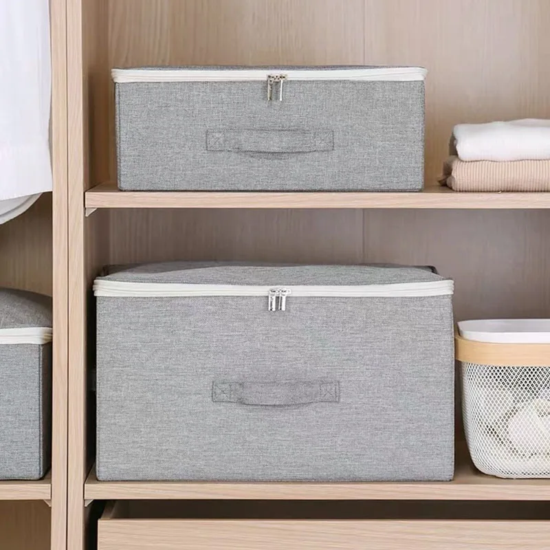 Foldable Storage Box For Clothes Large Capacity Storage Boxes Home Organizer Cajas Organizadoras Underwear Socks Box With Lid