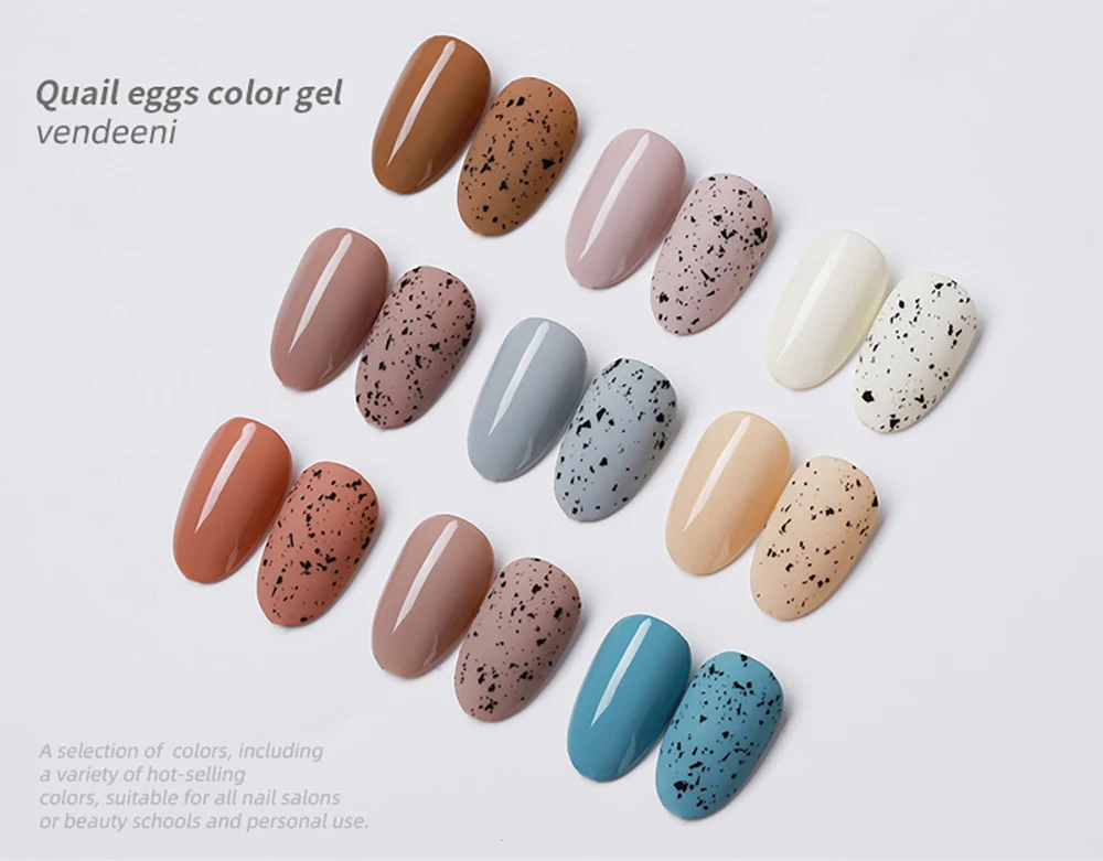 Vendeeni Eggshell Gel-Nagellack 15ml Klar UV LED Soak-Off Gel-Lack Spezielles Schwarzes Material Nagelgel Mit Beliebiger Farbgrundierung – Detail 7