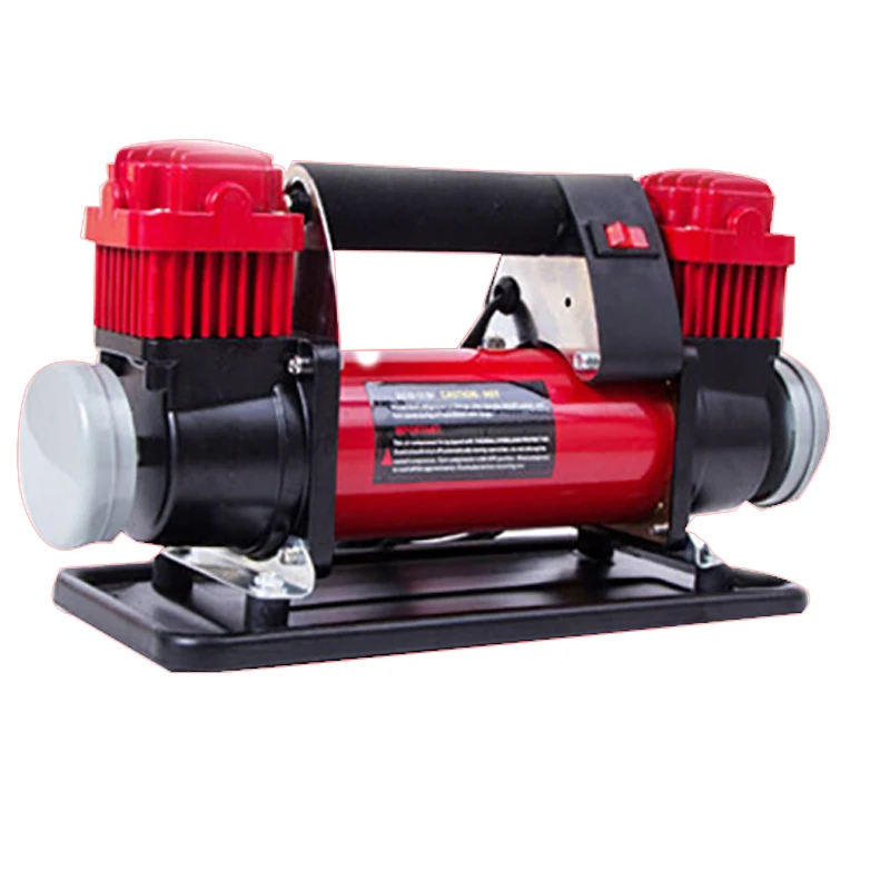 

12v/24v Portable Automatic Car Inflator High Pressure Car Inflator Full Metal Double Cylinder Car Wheel Fast Inflator