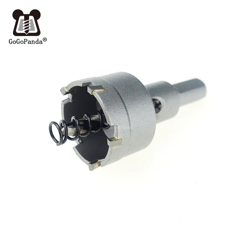 GOGOPANDA 6 Pçs/set 22-65mm Broca do Núcleo Duro Da Liga do Metal Liga de Metal Cortador De Metal buraco Saw Broca para o Aço trabalhando