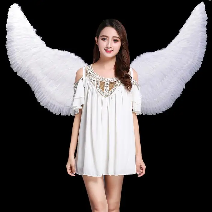 Angel Wings Swallow Wing 115CM White Feather Stage Women Girls