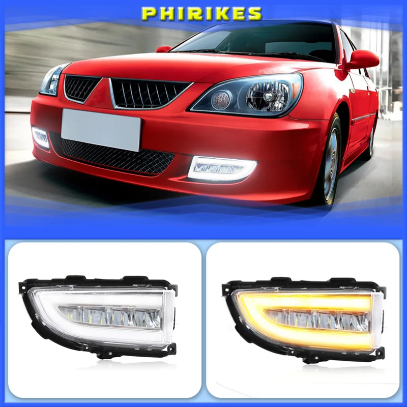 

LED DRL Headlight for Mitsubishi Lancer 2004 2005 2006 Daytime Running Light LED Fog Lights Fog Lamp Front Bumper Fog Light