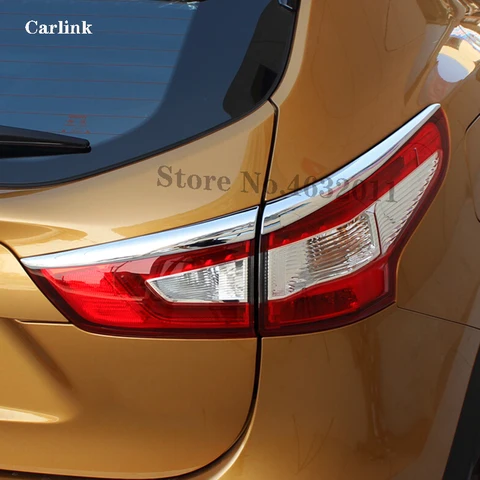 Для Nissan Qashqai J11 аксессуары 2014 2015 2016 ABS Chrome задние лампы светильник полосы рамка Обложка отделка стайлинга автомобилей 4 шт.