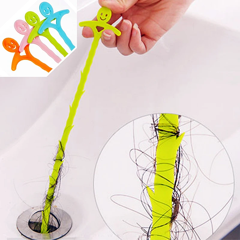 51cm Sink Pipe Drain Cleaner Pipeline Hair Cleaning Kitchen Bathroom Removal Shower Toilet Sewer Clog Plastic Hook Dredging HOT