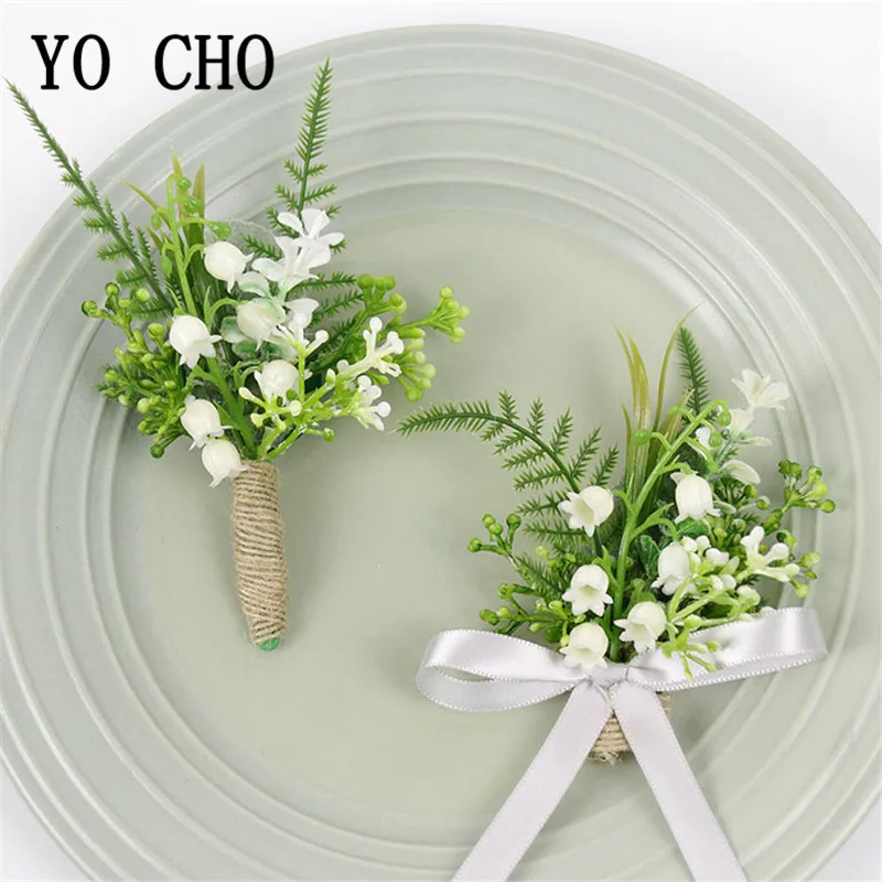 Hình Cho Cô Dâu Cổ Tay Xòe Cưới Boutonniere Hoa Huệ Cô Gái Vòng Tay Trắng Xanh Vật Có Rừng Phong Cách Cưới Corsages