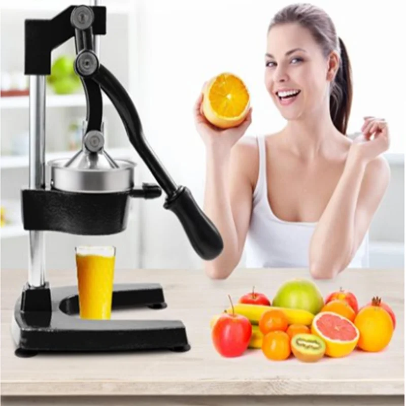 Manual hand press orange lemon watermelon pomegranate juicer machine