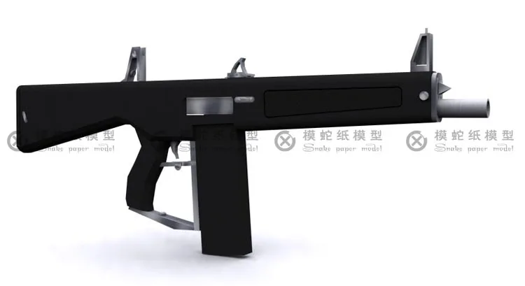 3D Paper Model AA12 Violence Gun 1: 1 Scale DIY Handmade Paper Craft Toy