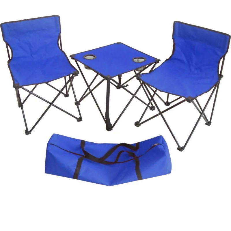 

Foldable Camping chairs Fishing Chair 2PCS Table 1 set Outdoor Furnitures Suits Folding Table And Chairs Home Travel Picnic BBQ