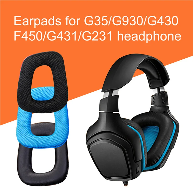 Substituição espuma Ear Pads para logitech, alta qualidade auscultadores, Earpads, G35, G930, G430, 2.28