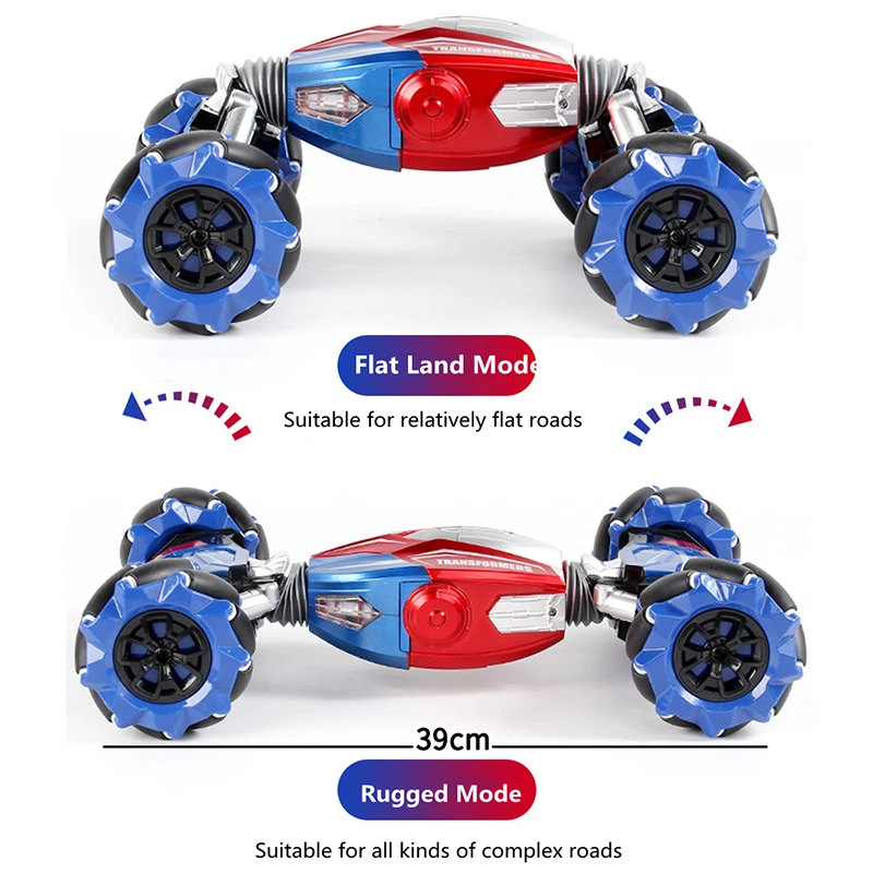 Een Sleutel Vervorming Programmering Rc Auto Stunt Drifting Rotatie 45 Graden Klimmen Off-Road Kleurrijke Verlichting Rc Speelgoed Voor kinderen