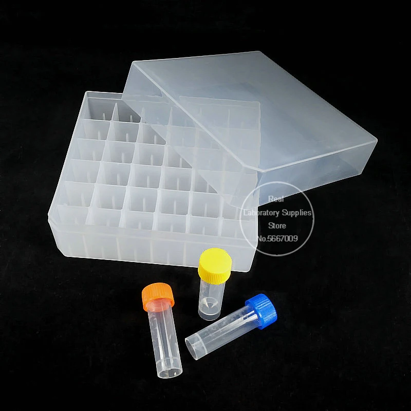 4pcs/lot 5ml 36holes Plastic frozen tube box lab Cryo tube storage rack freezing tube holder for experiment