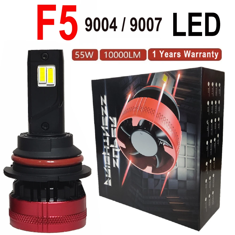 

F5 Car led headlights 110W High Power 9004 9007 led lamps for auto 20000lm 6500K white lights bulb wholesale fit for honda VW