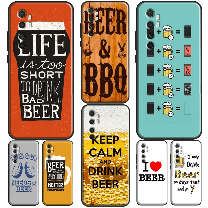 BEER HUMOUR QUOTES JOKES For POCO F3 F1 F2 M3 M4 X3 GT X4 X3 Pro Case For Xiaomi Mi 11 Lite Ultra 12 11T Pro Cover