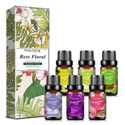6pcs Fruit Premium Fragrance Oil Set Aromatic Diffuser Essential Oils for Humidifier Air Purifying Candles Scented Soap Making