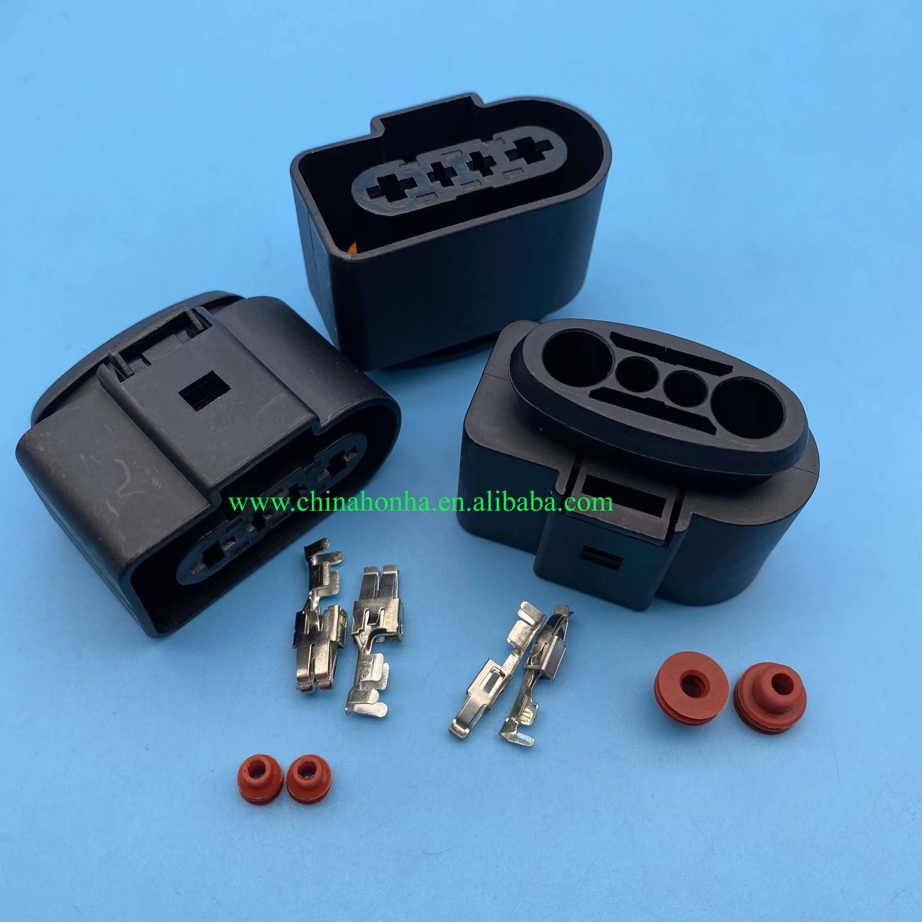 4-hole composite connector Headlight lamp socket plug DJ7045-3.5/6.3-21