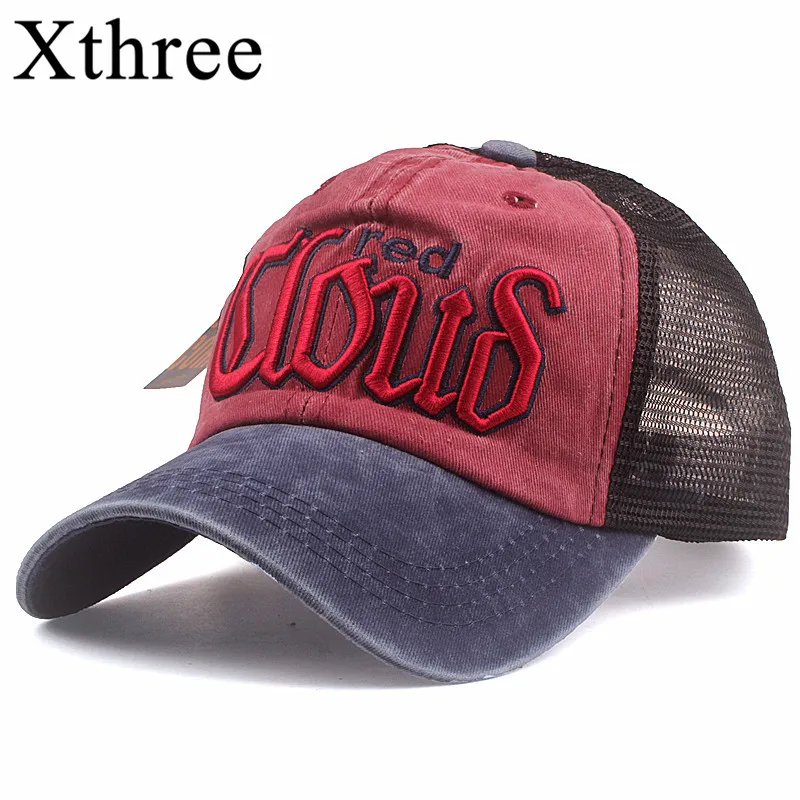 

Xthree Summer Baseball Cap Men Mesh Hats For Women Bone Casquette Hip Hop Snapback Casual Gorra Adjustable Cotton Hat Caps