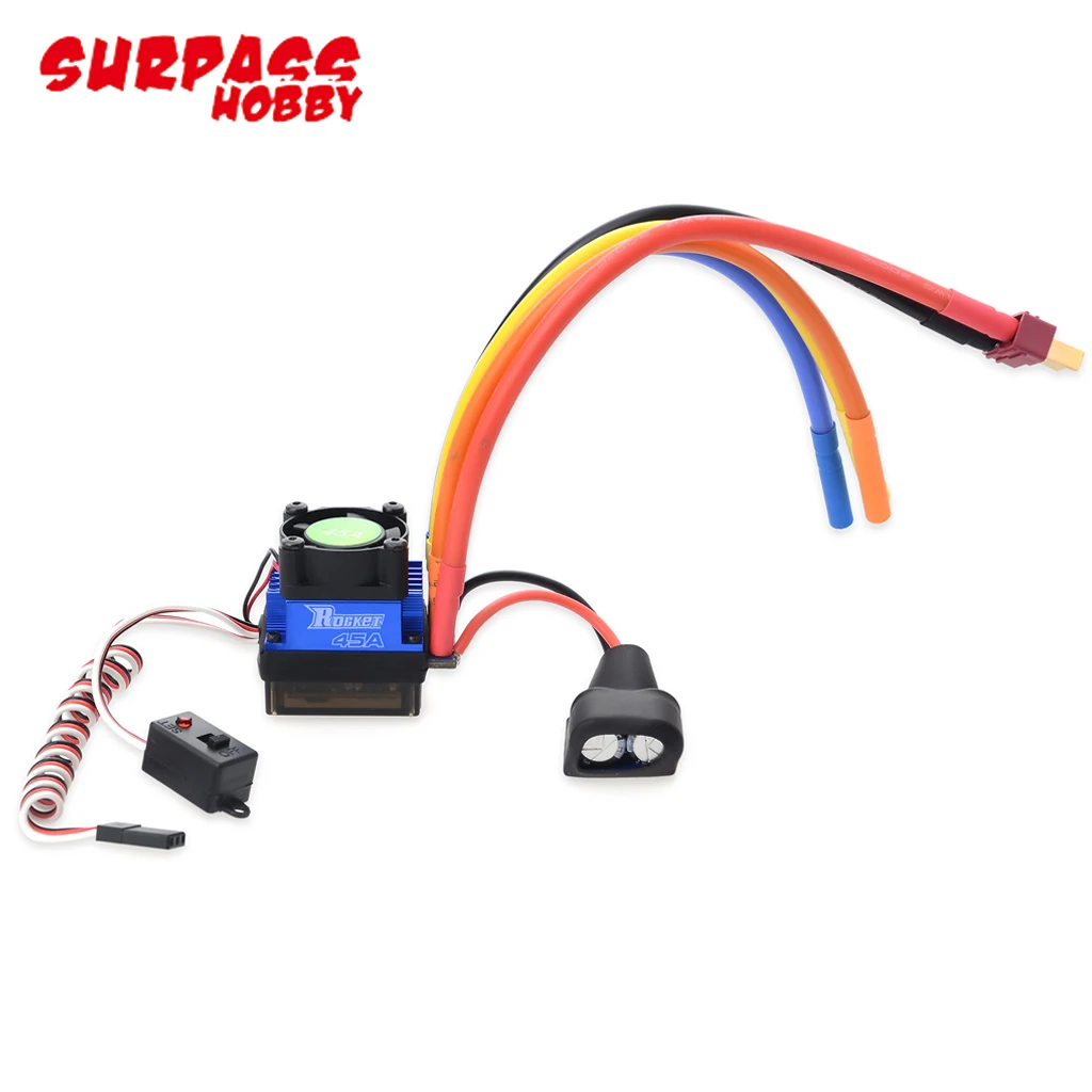 SURPASS HOBBY Rocket 540 Brushless Sensorless 900W Motor 45A/60A 2-4S BEC ESC For 1/10 Rc Car Trucks SCT Traxxas HSP Wltoys