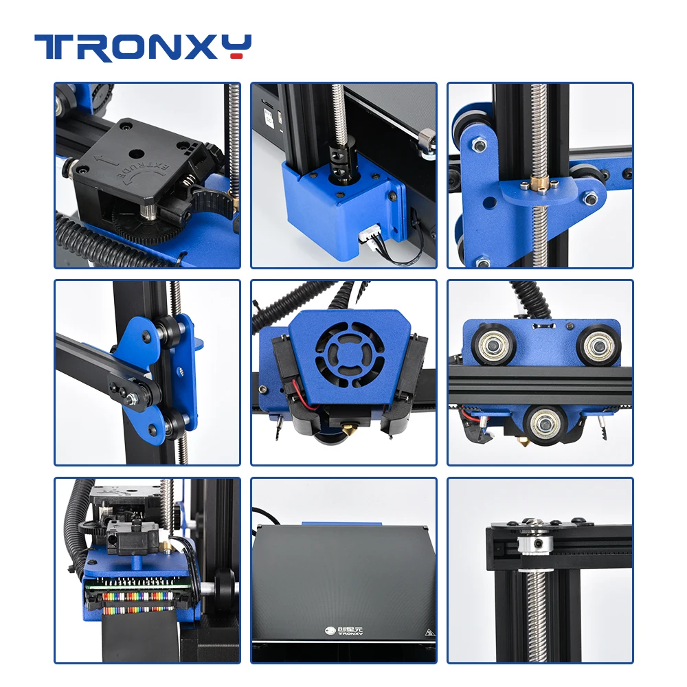 Imagem -06 - Pro Retomar a Falha de Energia Treliça Vidro Impressora 3d Kit Faça Você Mesmo com Alta Precisão Ultra-silencioso Função de Detecção de Filamento Inteligente Xy3