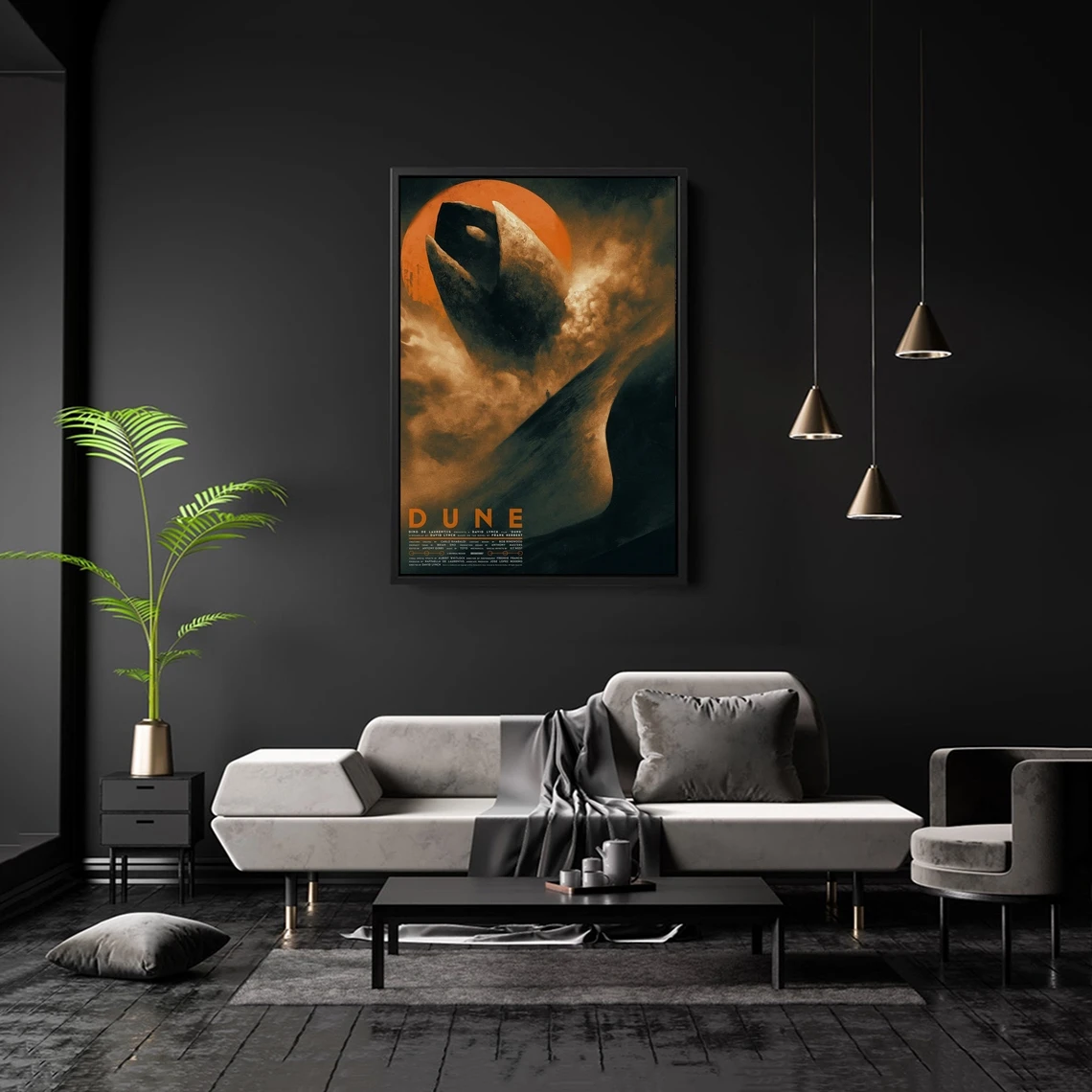 Dune Movie Poster Classic Retro Poster Canvas Print Home Decoration Wall Painting, No Frame