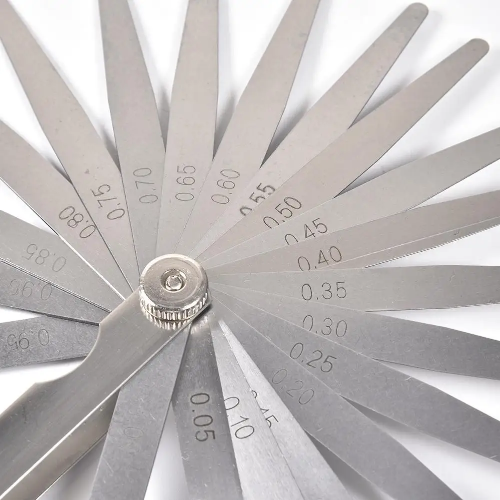 Lâminas 0.051.00 mm Medidor de Feltro Métrico para Medidas de Afastamento Ferramenta de Medida do Calibre para o Uso da Válvula do Calibre de Feltro 20