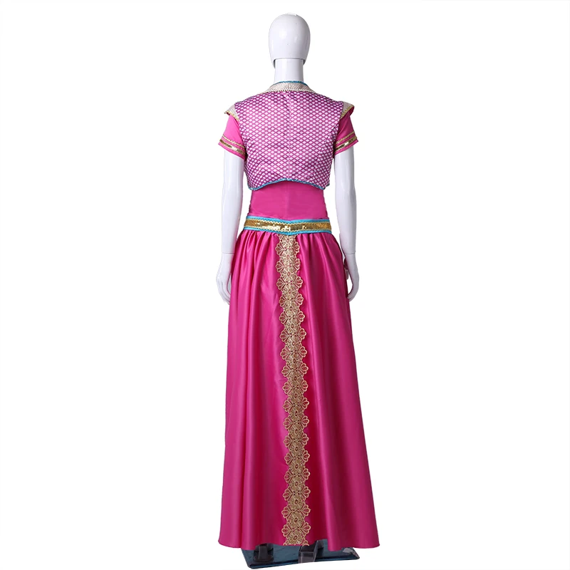 Movie Jasmine Princess Cosplay Costume para Mulheres, Halloween Party Clothes, Meninas adultas, Nova Versão