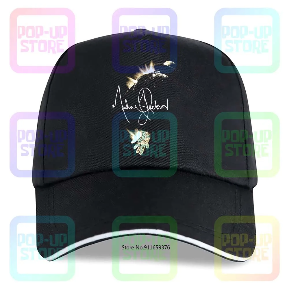 Vintage Michael Jackson Concert Tour Signature Hat Silhouette Cotton Truck Driver caps Baseball Cap For Men&Women