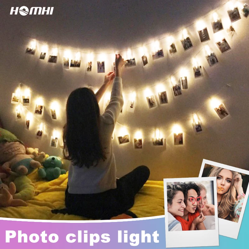 

Гирлянда Luz Para Foto, украшение для спальни, светодиодные огни, украшение для свадьбы, декор для спальни, Рождественский Декор