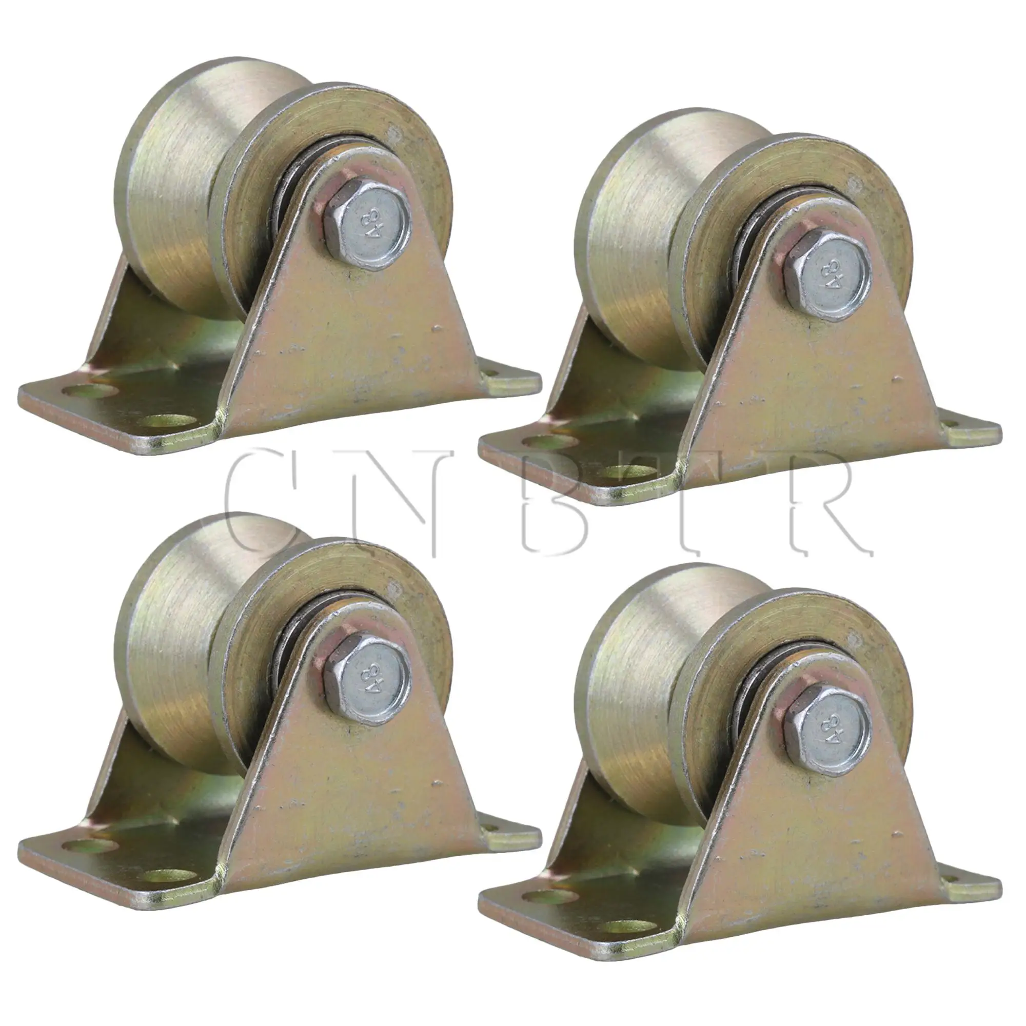 

CNBTR 4PCS 1.2" V Type Wheel Heavy Duty Casters 200KG Load for Industrial Part