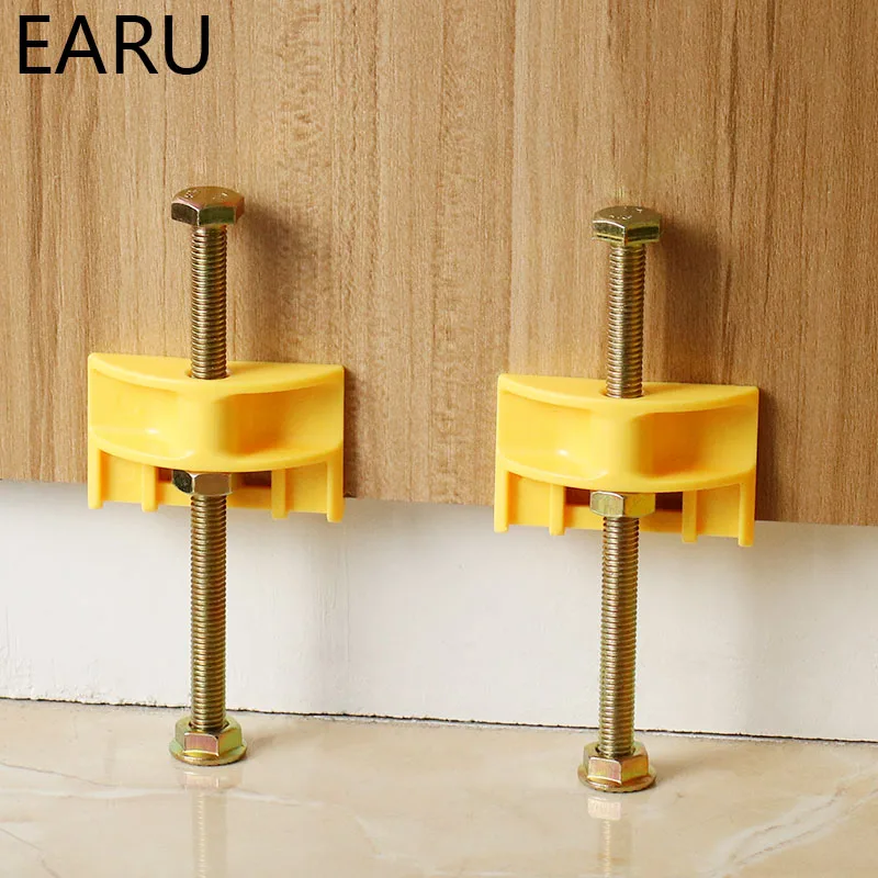 

10Pcs/Pack Wall Tile Tool Tile Leveler Leveling System Sapcer Height Adjuster Locator Fine Thread Rising Tool Bolt Screw DIY